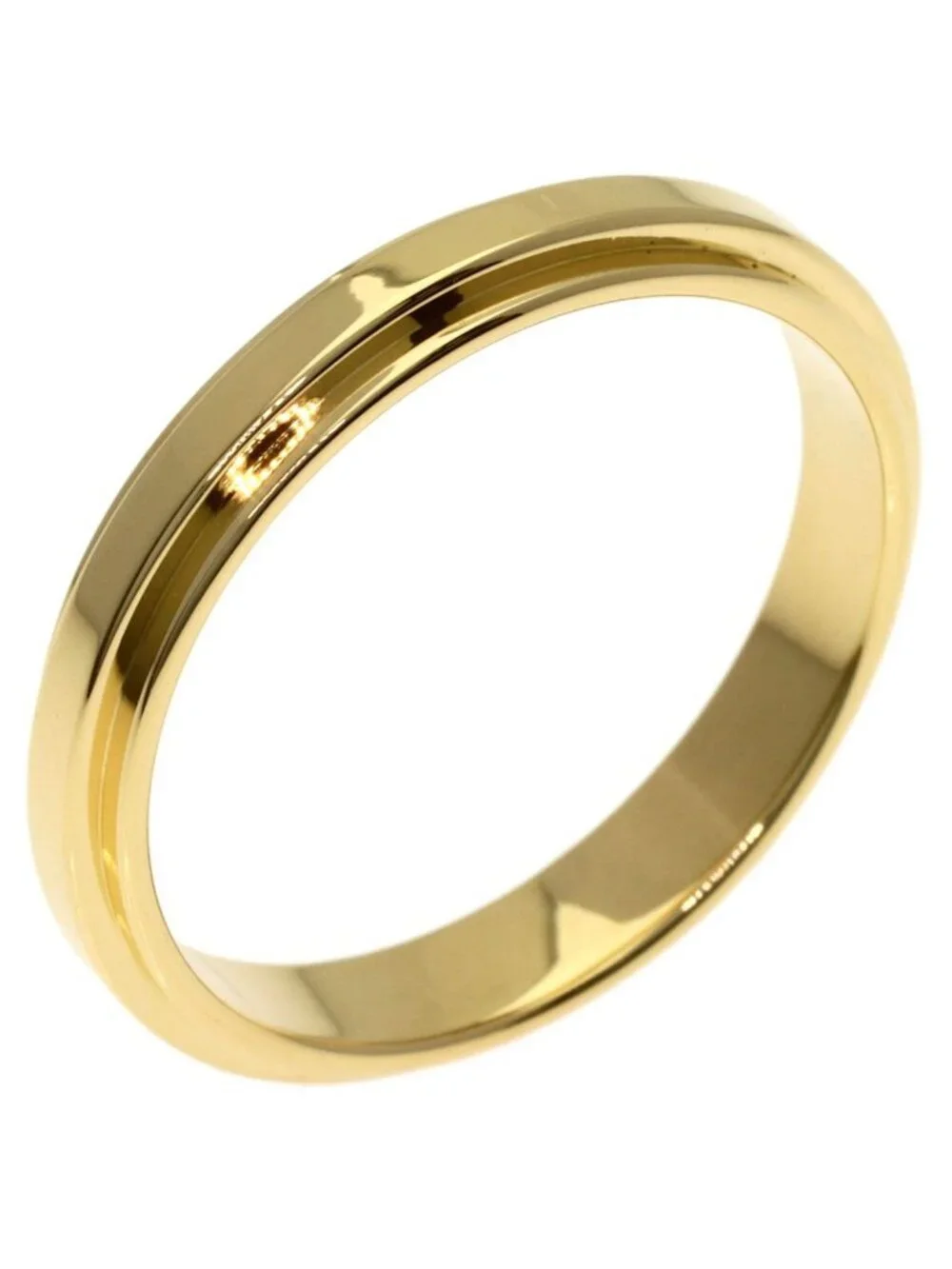 Gucci Straight Rough Ring 18k Yellow Gold
